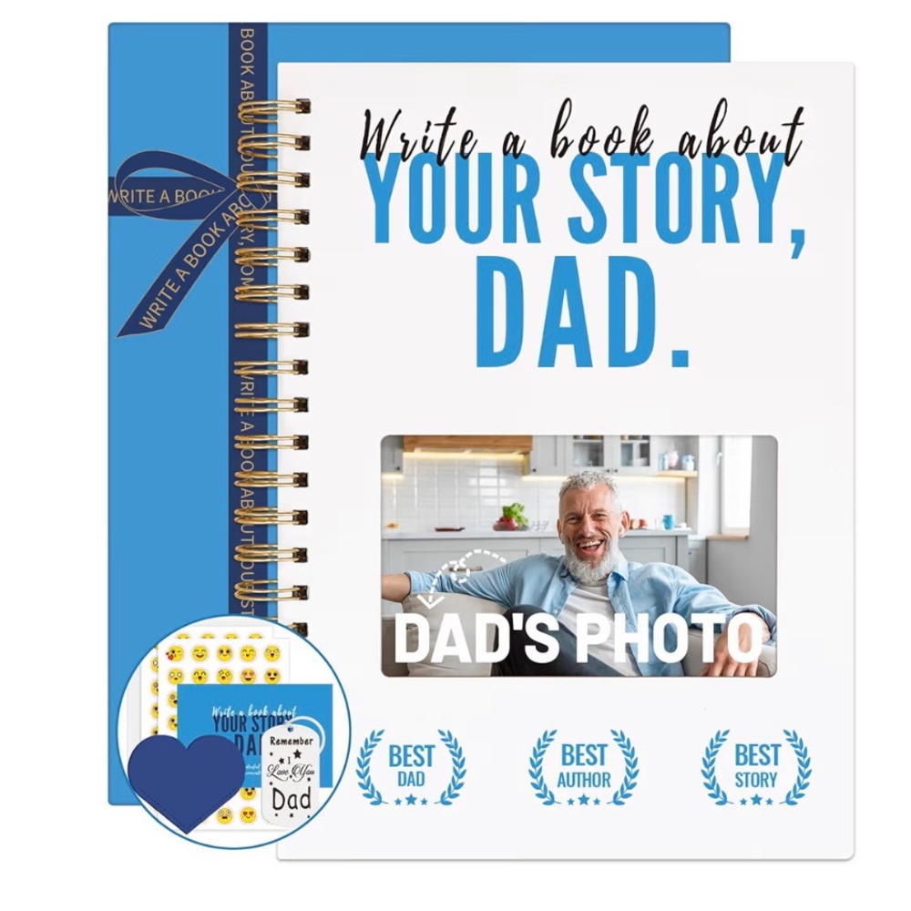 Hardcover Dad’s Story Book for Sharing His Memories  NEW